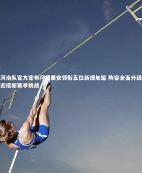 c7c7.app：河南队官方宣布阿德里安领衔五位新援加盟 阵容全面升级迎接新赛季挑战